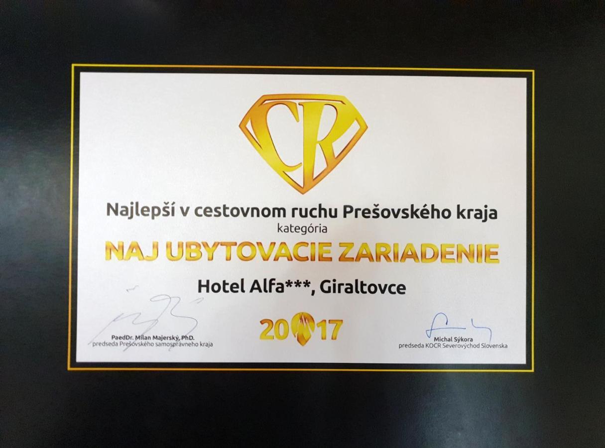 Hotel Alfa Giraltovce ภายนอก รูปภาพ
